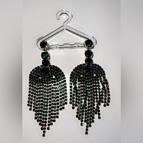 NA-KD Green Emerald Colored Earrings - Picture 4 of 4